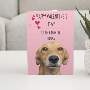 Tarjeta Feliz Día de San Valentín del perro