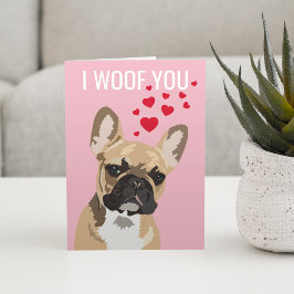 Tarjeta Feliz día de San Valentín del perro | Bulldog Fran