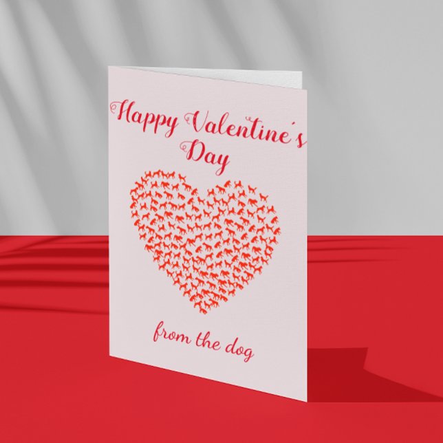 Tarjeta Feliz Día de San Valentín del perro Mascota (Subido por el creador)