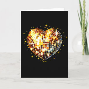 Tarjeta Feliz día de San Valentín divertido coquette disco
