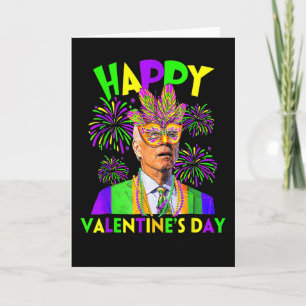 Tarjeta Feliz día de San Valentín Divertido Joe Biden Mard