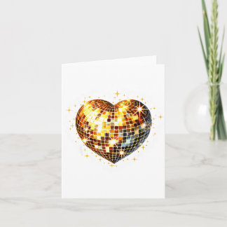 Tarjeta Feliz día de San Valentín Divertido Oro Coquette D