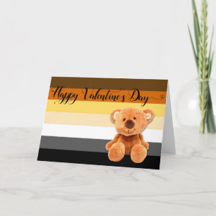 Tarjeta Feliz día de San Valentín Gay Bear LGBTQ