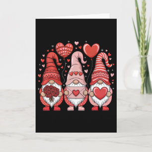 Tarjeta Feliz día de San Valentín Gnomos Corazón Bonito Am