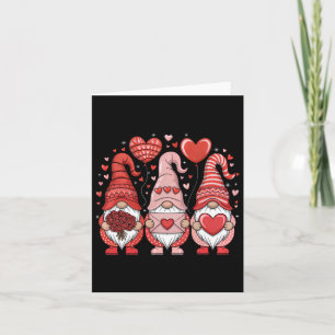 Tarjeta Feliz día de San Valentín Gnomos Corazón Bonito Am