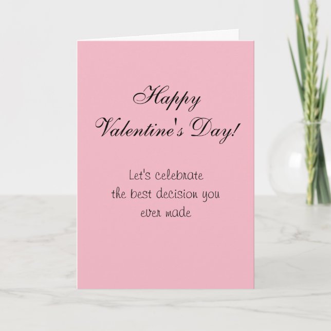 Tarjeta Feliz Día de San Valentín Humor Bonny Card Love (Anverso)
