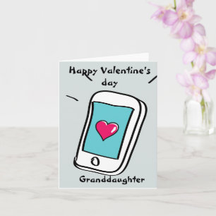 Tarjeta Feliz día de San Valentín nieta