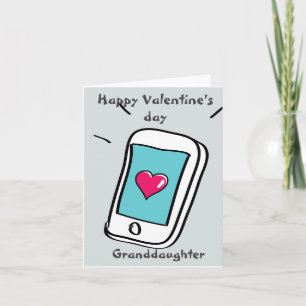 Tarjeta Feliz día de San Valentín nieta