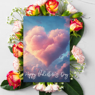 Tarjeta Feliz día de San Valentín Nube de Corazón