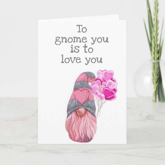 Tarjeta Feliz Día de San Valentín para ganarte es amarte (Anverso)