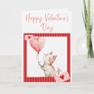 Tarjeta Feliz día de San Valentín Polaroid de un diseño de