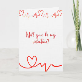 Tarjeta Feliz día de San Valentín Polaroid de un diseño de