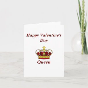 Tarjeta Feliz día de San Valentín Reina