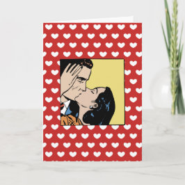 Tarjeta Feliz Día de San Valentín retro Lover