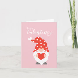 Tarjeta Feliz Día de San Valentín se vuelve rosado rojo