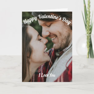 Tarjeta Feliz Día de San Valentín, te amo Personalizado.