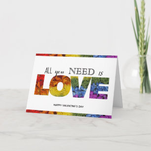 Tarjeta Feliz día de San Valentín- Todo lo que necesitas e