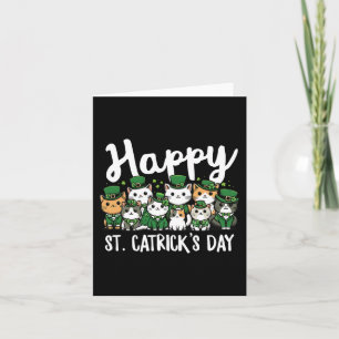 Tarjeta Feliz Día de St. Catricks Día de St. Patricks Lepr