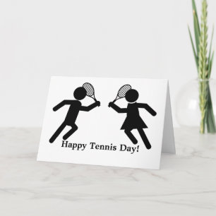Tarjeta Feliz Día de Tenis