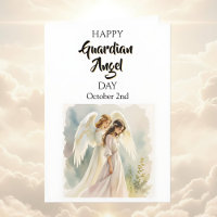 Feliz Día del Ángel de la Guarda | (Caucasiano)