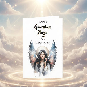Tarjeta Feliz Día del Ángel de la Guarda   (Hispánico)