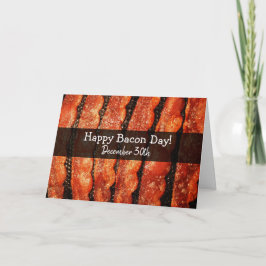 Tarjeta Feliz Día del Bacon el 30 de diciembre