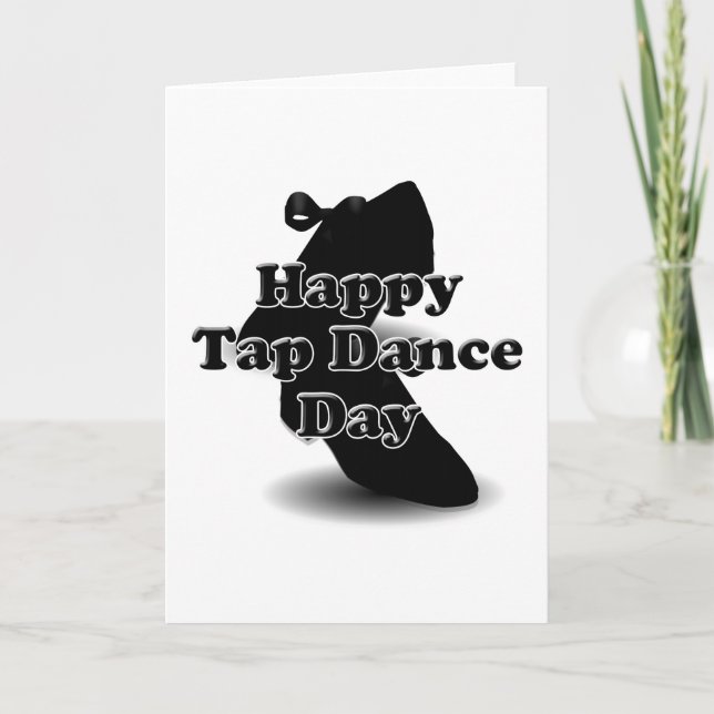 Tarjeta Feliz Día del Baile Tap (Anverso)
