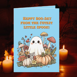 Tarjeta Feliz Día del Boo Cute Fotos Fantasma Halloween