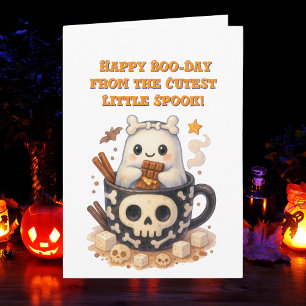 Tarjeta Feliz Día del Boo Cute Fotos Fantasma Halloween