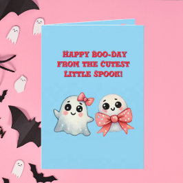 Tarjeta Feliz Día del Boo Cute Fotos Fantasma Halloween