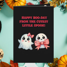 Tarjeta Feliz Día del Boo Cute Fotos Fantasma Halloween