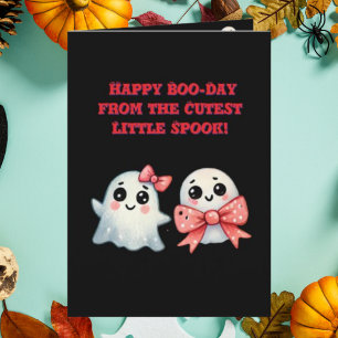Tarjeta Feliz Día del Boo Cute Fotos Fantasma Halloween