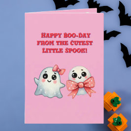 Tarjeta Feliz Día del Boo Cute Fotos Fantasma Halloween