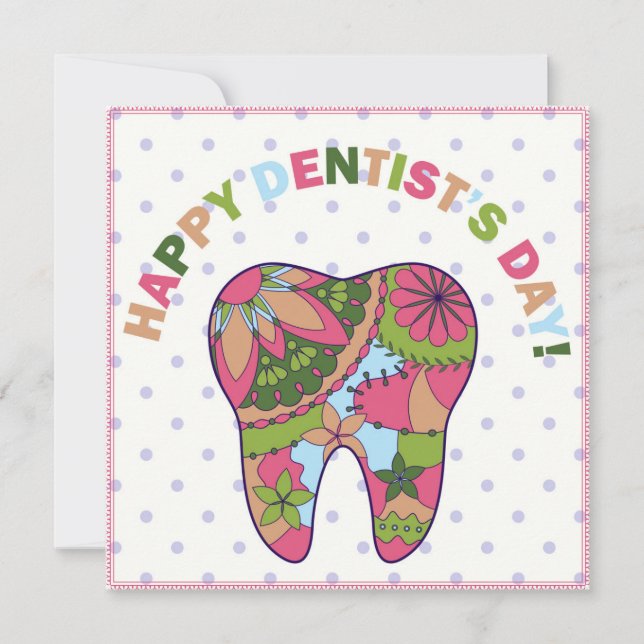 Tarjeta Feliz día del dentista (Anverso)