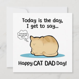 Tarjeta Feliz Día del Gato Papá, Feliz Día de los Pawthers