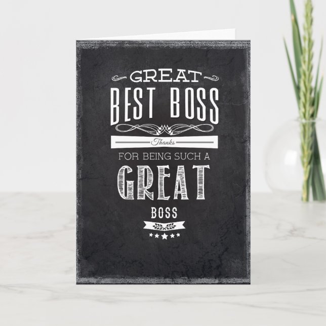 Tarjeta Feliz Día del Jefe (Anverso)