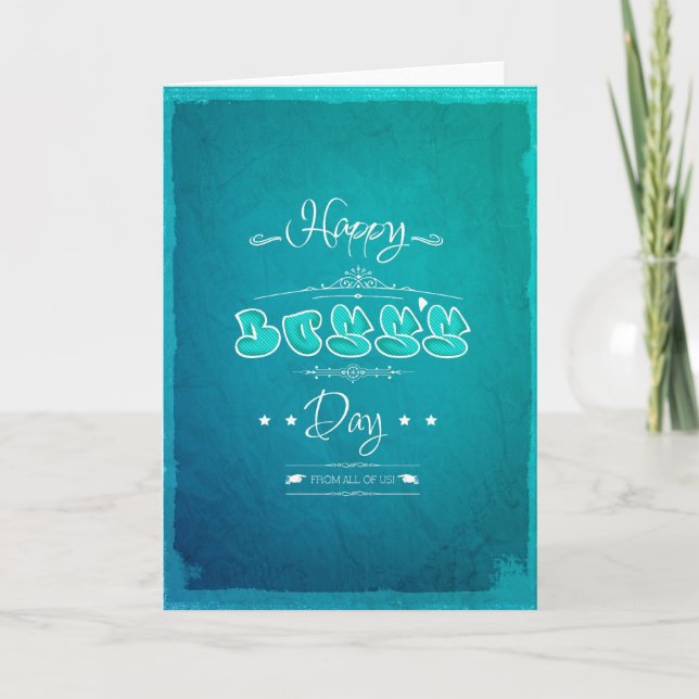 Tarjeta Feliz Día del Jefe (Anverso)
