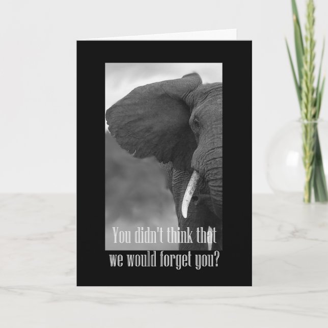 Tarjeta Feliz Día del Jefe con una foto en blanco y negro  (Anverso)