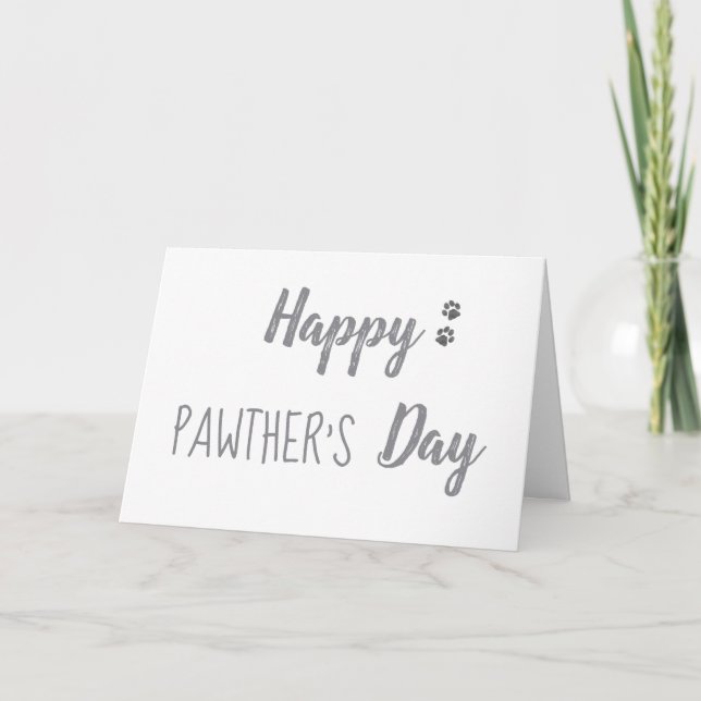 Tarjeta Feliz Día del Mascota de la Madre Día del Padre (Anverso)