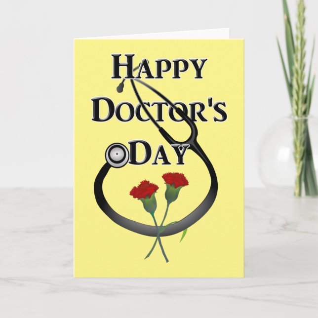Tarjeta Feliz Día del Médica (Anverso)