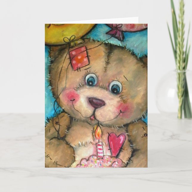 Tarjeta Feliz día del oso para ti (Anverso)