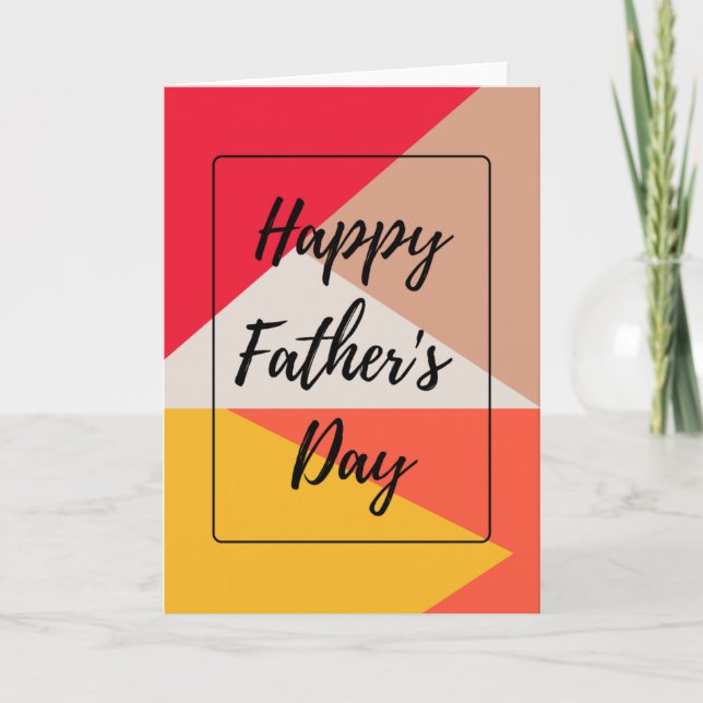 Tarjeta Feliz Día del Padre (Anverso)