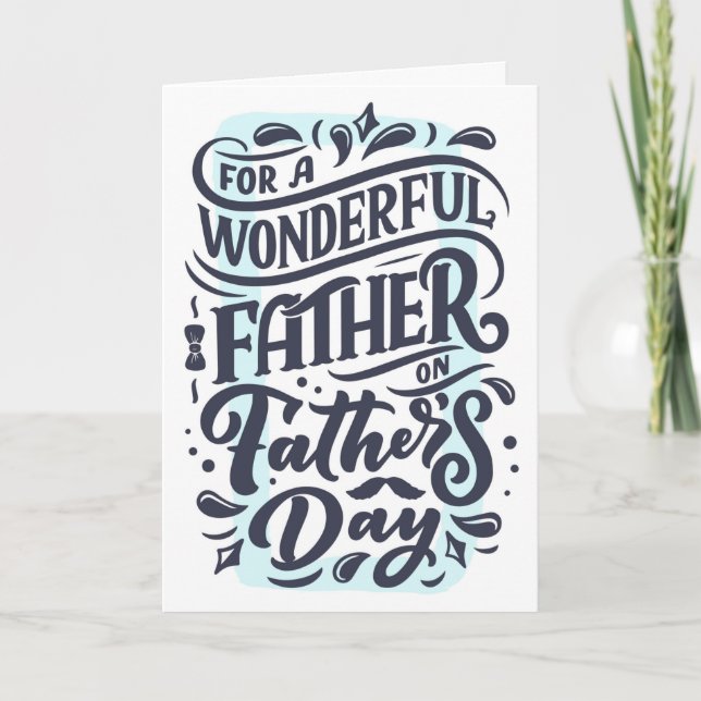 Tarjeta Feliz Día del Padre (Anverso)