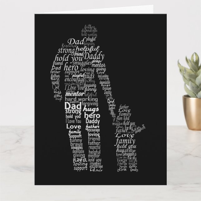 Tarjeta Feliz Día del Padre (Planta pequeña)