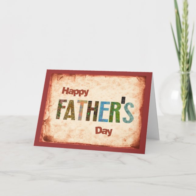 Tarjeta Feliz Día del Padre (Anverso)
