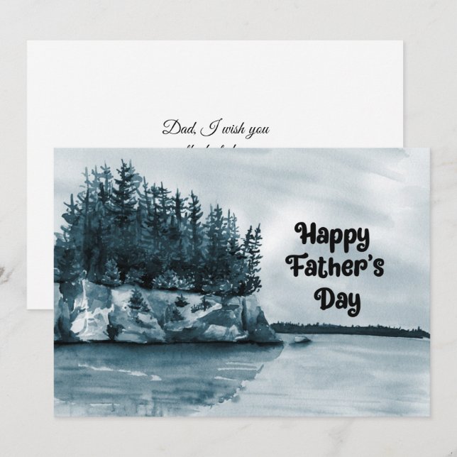 Tarjeta Feliz Día del Padre (Anverso / Reverso)