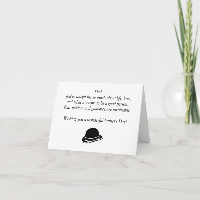 Tarjeta Feliz Día del Padre (Anverso)