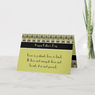 Tarjeta Feliz Día del Padre 1 Corintios 13 Amor Escritura