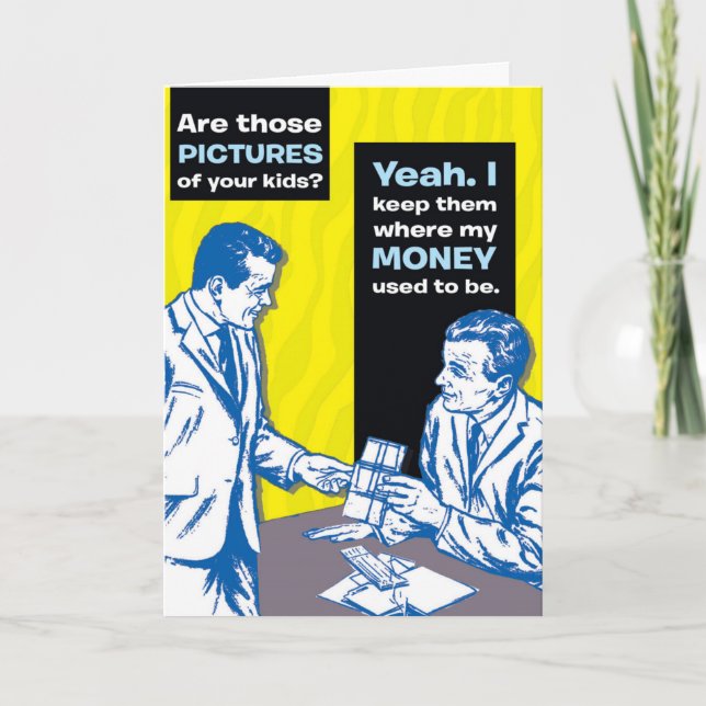 Tarjeta Feliz Día del Padre a mi benefactor favorito. (Anverso)