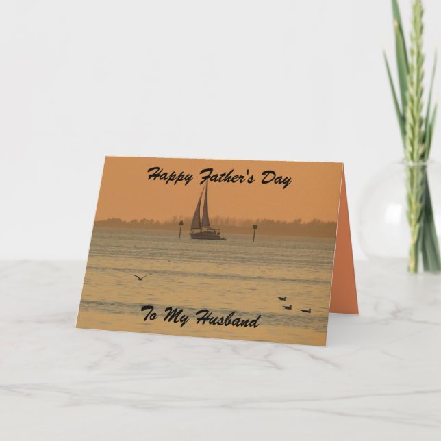 Tarjeta Feliz Día del Padre, a mi esposo (Anverso)